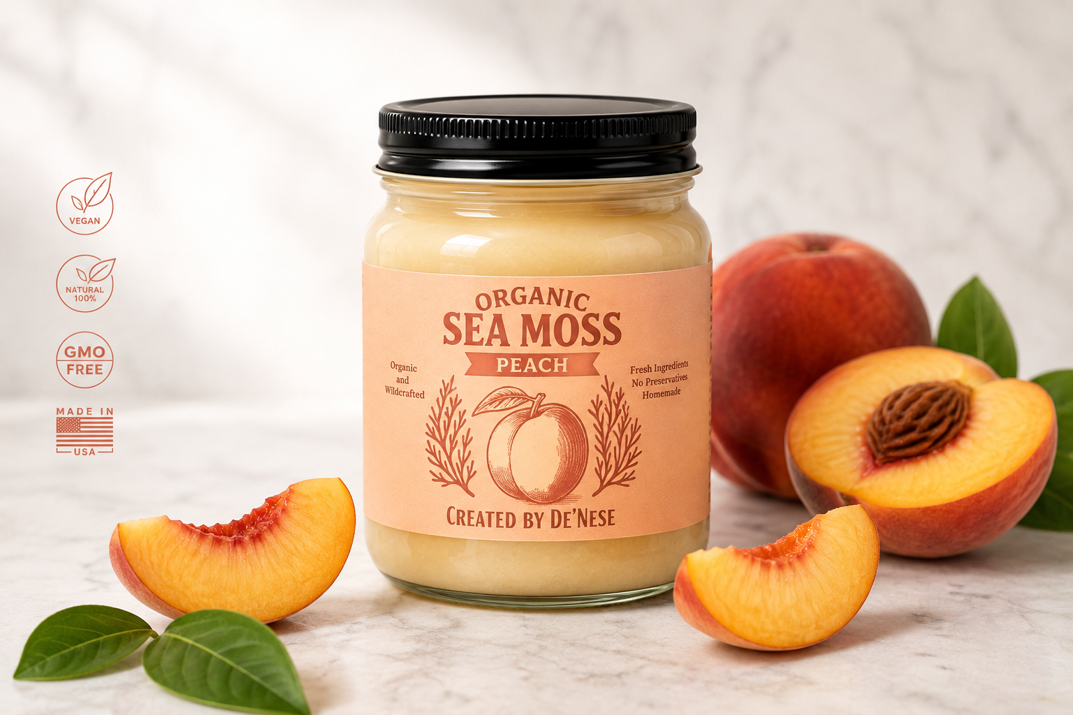 Peach Sea Moss by De’Nese